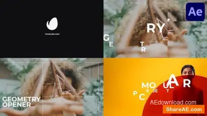 Geometry Opener for After Effects Openers template preview