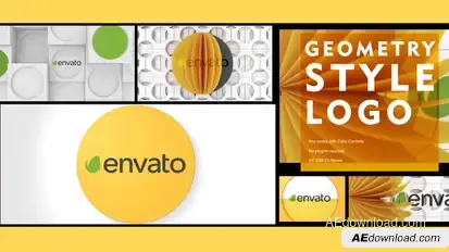 Geometry Style Logo Logo Stings template preview