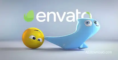 Ghost And Emoji Logo Reveal Logo Stings template preview