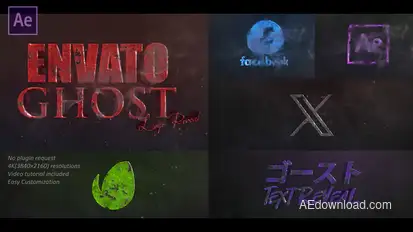 Ghost Smoke Logo Reveal Logo Stings template preview