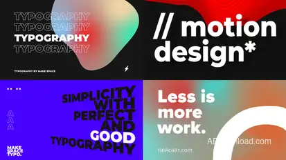 Giant Typography Titles template preview