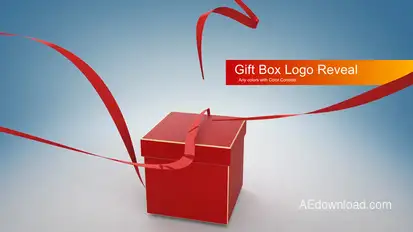 Gift Box Logo Reveal Logo Stings template preview