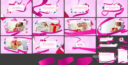 Gift Ribbon broadcast-packages template preview