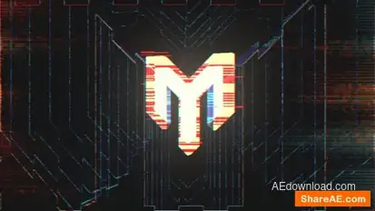 Giltch Logo Logo Stings template preview