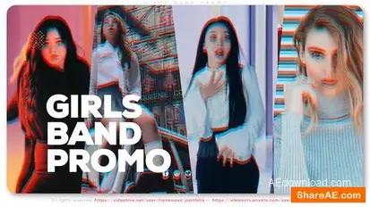 Girls Band Promo Openers template preview