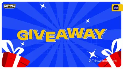 Giveaway Announcement Promo Video Displays template preview