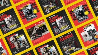 Glamorous Streetwear Fashion Instagram Post Product Promo template preview