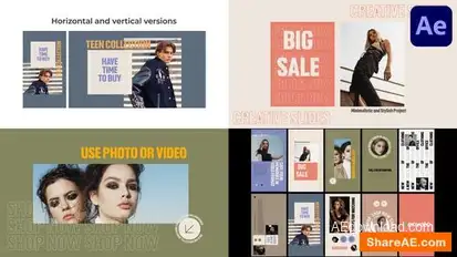 Glamour Creative Scenes for After Effects Openers template preview