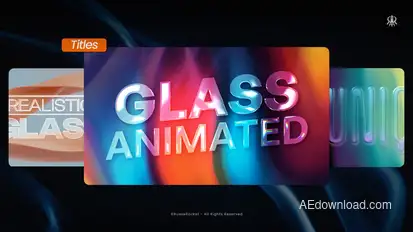 Glass Animated Titles Titles template preview