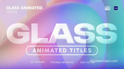 Glass Animated Titles Titles template preview