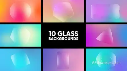 Glass Backgrounds Elements template preview