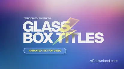 Glass Box Titles Titles template preview