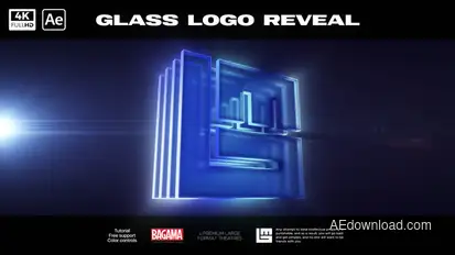 Glass Logo Reveal Logo Stings template preview