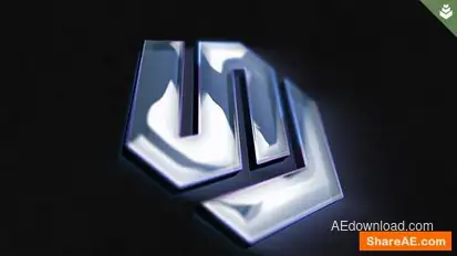 Glass Logo Reveal v2 Logo Stings template preview