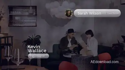 Glass Lower Thirds Elements template preview