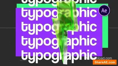 Glass Render Typographic Opener Openers template preview