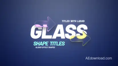 Glass Shape Titles Titles template preview