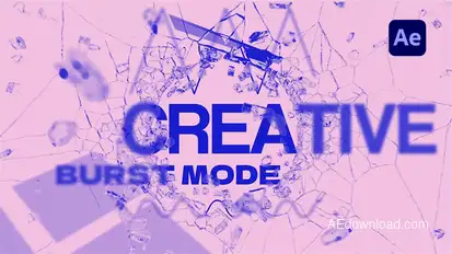 Glass Shards Motion Typography Intro Openers template preview