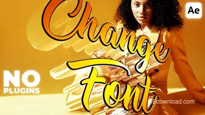 Glass Text Animation Creator Elements template preview