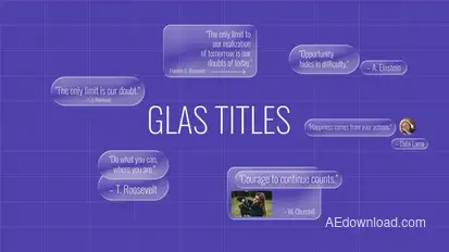 Glass Titles Titles template preview
