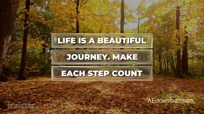 Glass Titles | AE Titles template preview