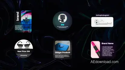 Glass Titles For After Effects Titles template preview