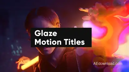 Glaze Motion Titles Elements template preview