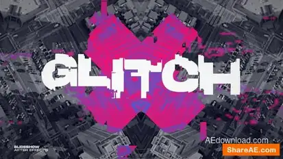 Glitch Abstract Intro Openers template preview