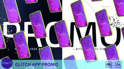 Glitch App Promo Product Promo template preview