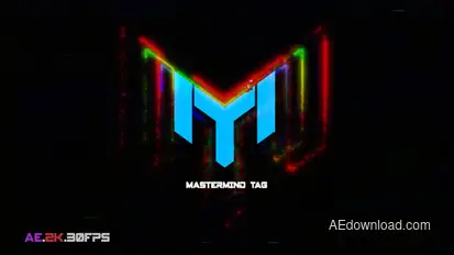 Glitch Break Logo Logo Stings template preview