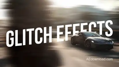 Glitch Effects Elements template preview