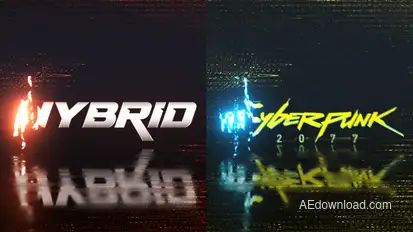Glitch FX Logo Reveal Logo Stings template preview