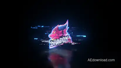 Glitch High Tech Logo Reveal Logo Stings template preview