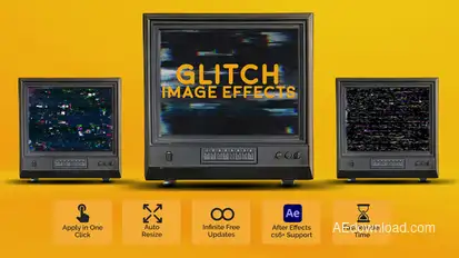 Glitch Image Effects Elements template preview