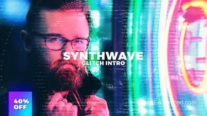 Glitch Intro Openers template preview