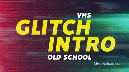 Glitch Intro Openers template preview