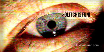 Glitch Is Fun Video Displays template preview
