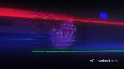 Glitch Logo Logo Stings template preview