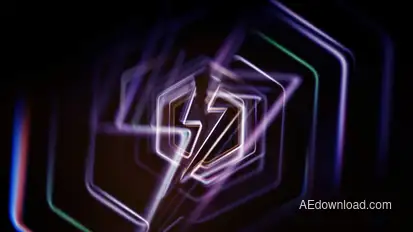 Glitch Lines Logo Logo Stings template preview