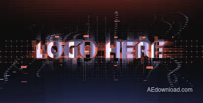 Glitch Logo Logo Stings template preview