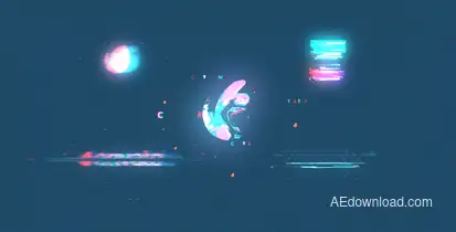 Glitch Logo Logo Stings template preview