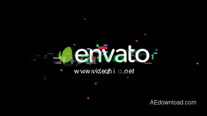 Glitch Logo Logo Stings template preview