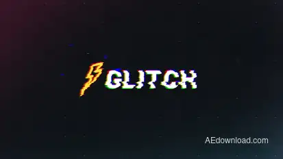 Glitch Logo Logo Stings template preview