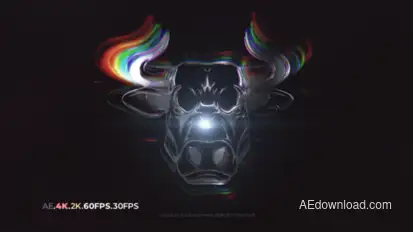 Glitch Logo Logo Stings template preview