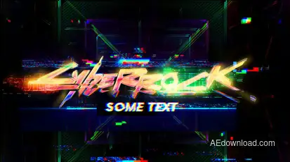 Glitch Logo Logo Stings template preview