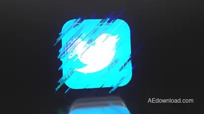 Glitch Logo Logo Stings template preview