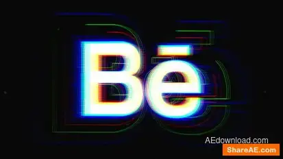 Glitch Logo Logo Stings template preview