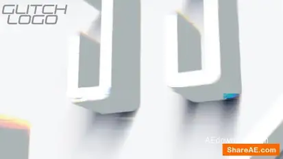 Glitch Logo Logo Stings template preview