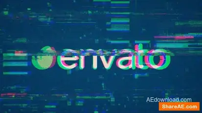 Glitch Logo Logo Stings template preview