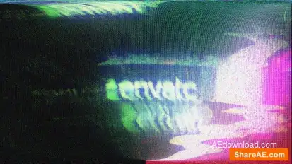 Glitch Logo Logo Stings template preview